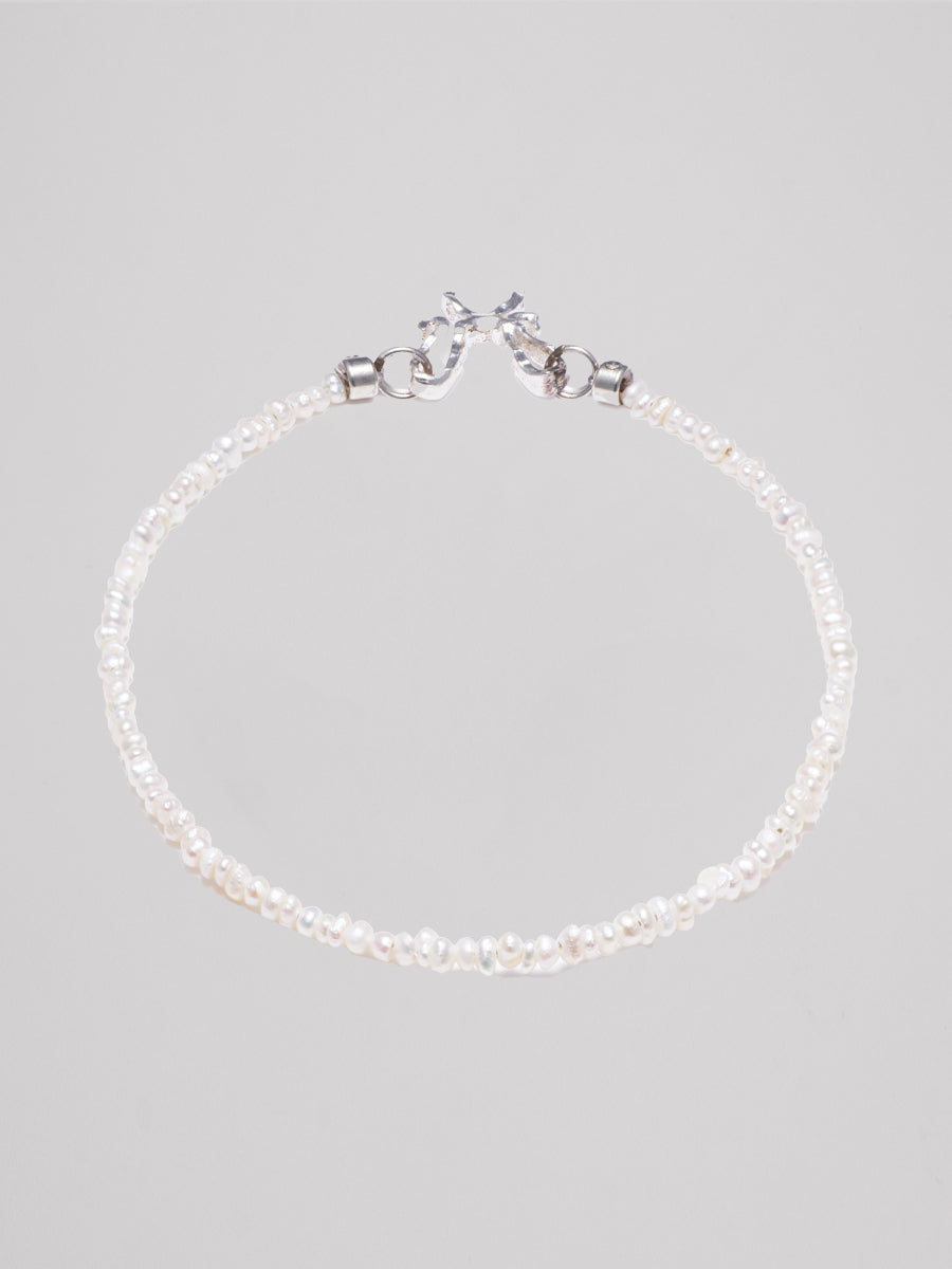 C/F Scissor Freshwater Rice Pearl Bracelet