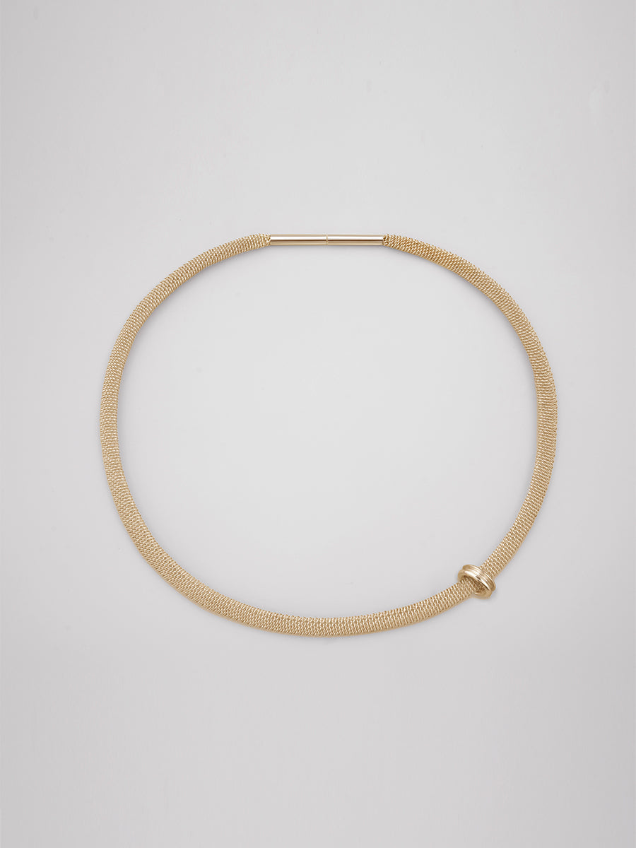 8mm Filigree Shoelace Choker - GOLD