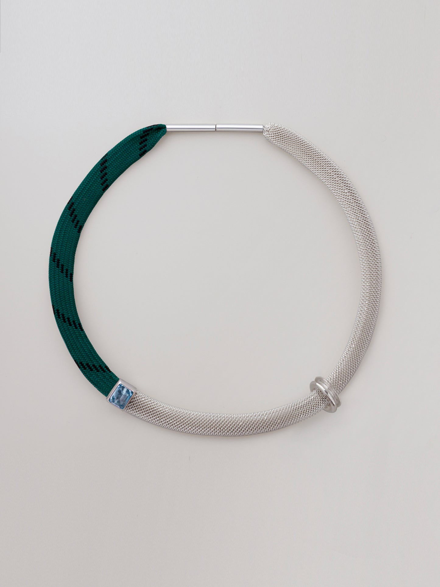 Filigree Multi Shoelace Choker - Forest Green
