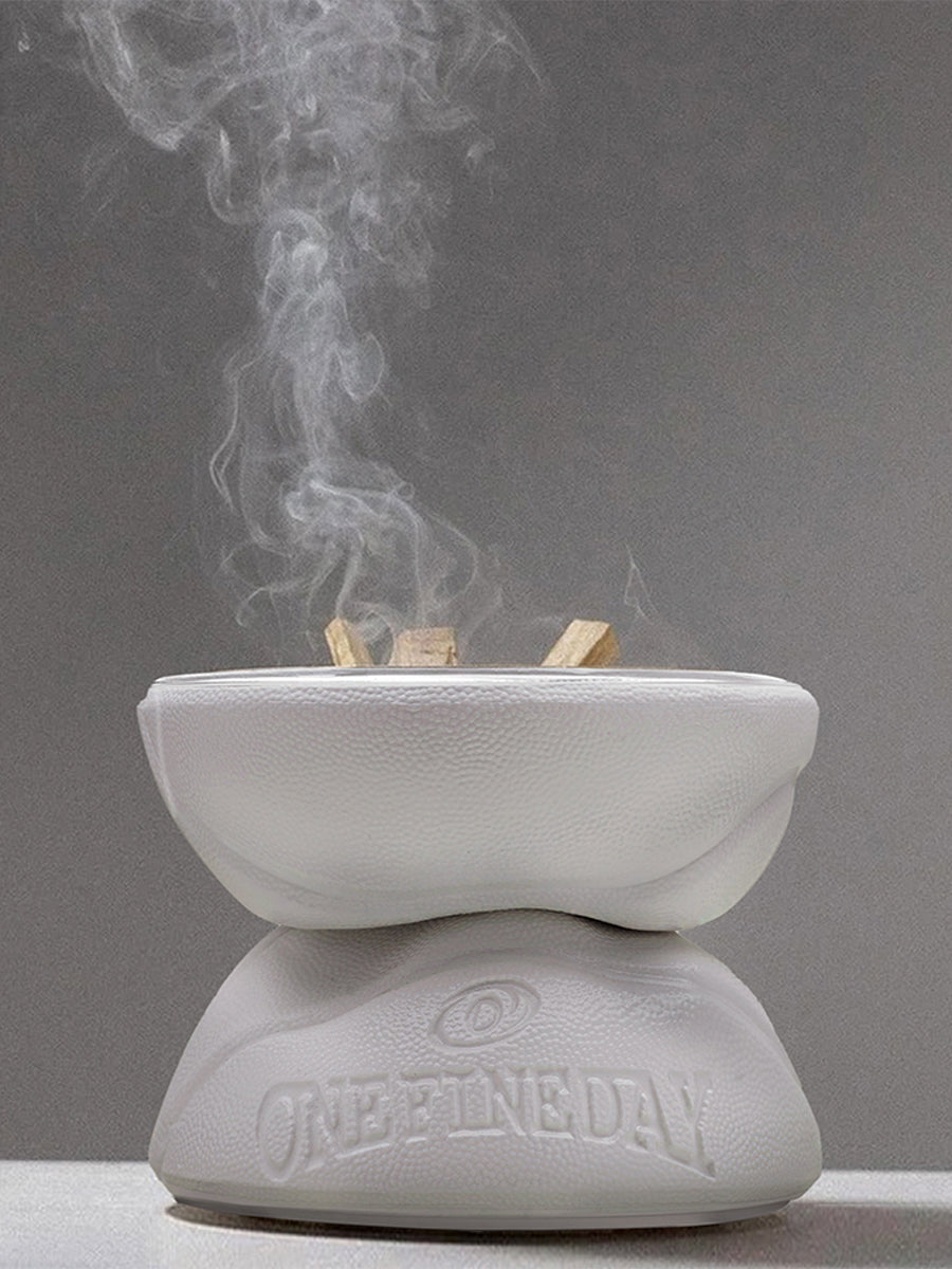 Porcelain Basketball Incense Burner