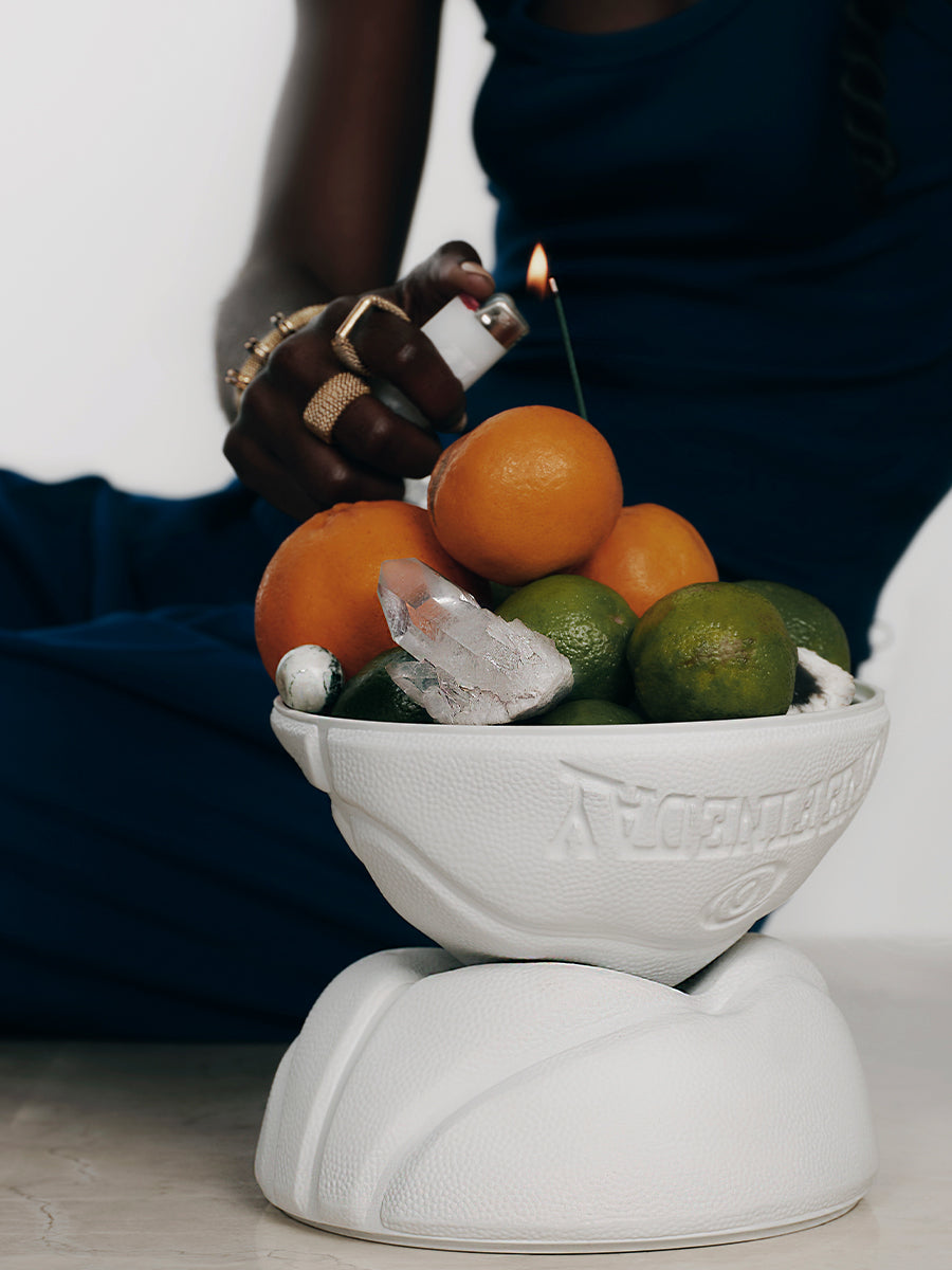 Porcelain Basketball Incense Burner