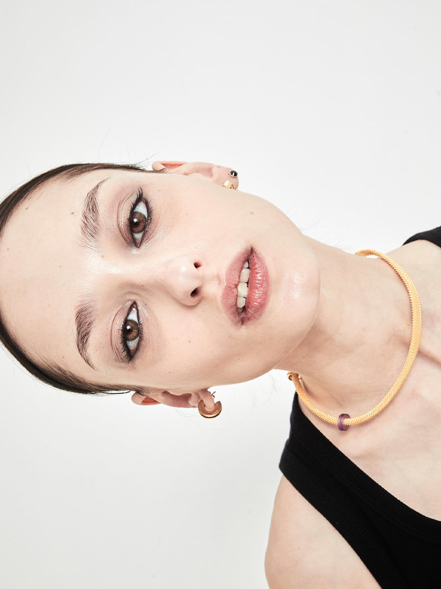 8mm Filigree Shoelace Choker - GOLD