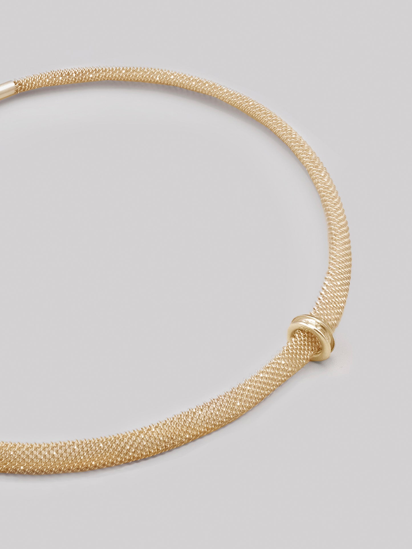 8mm Filigree Shoelace Choker - GOLD