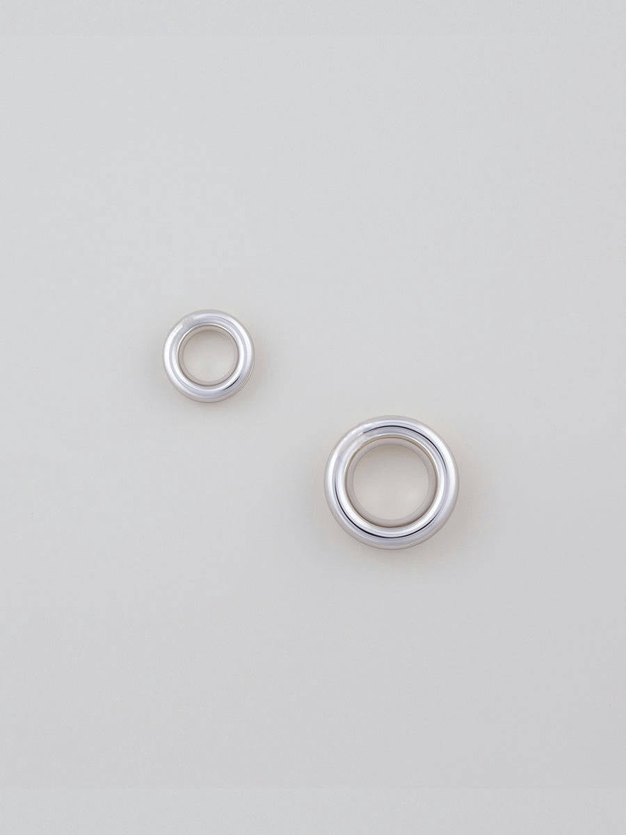 8mm Eyelet Charm-Silver