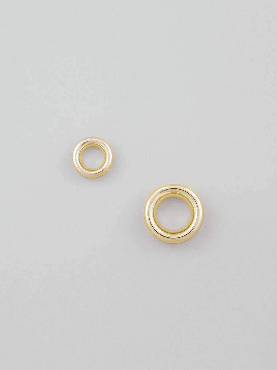 12mm Logo Engraved Eyelet - GOLD