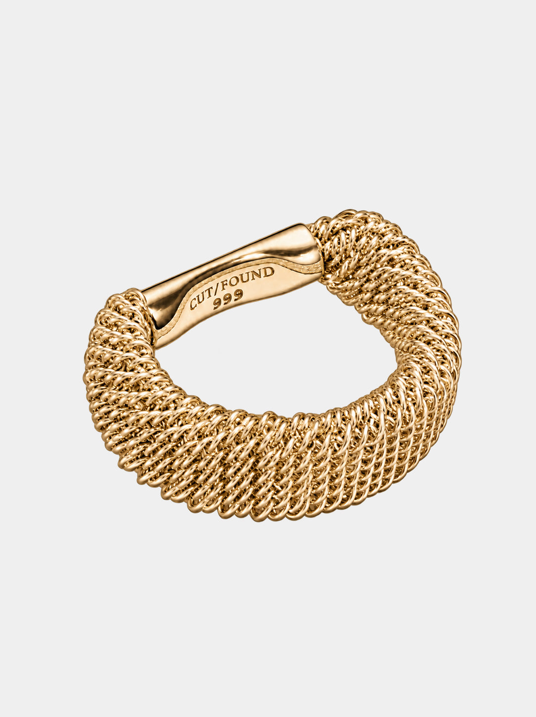 12mm Filigree Shoelace Ring - GOLD