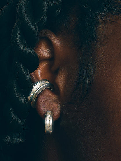 Hallmark Engraved Eyelet Ear Cuff - L