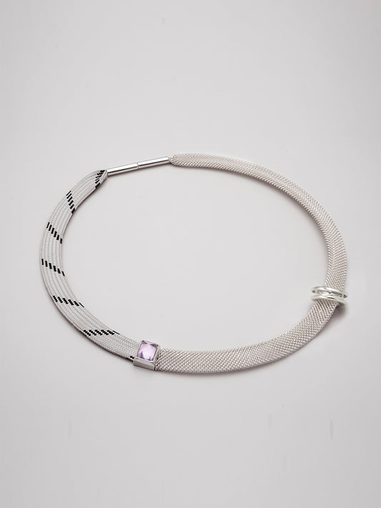 Filigree Multi Shoelace Choker - Beige