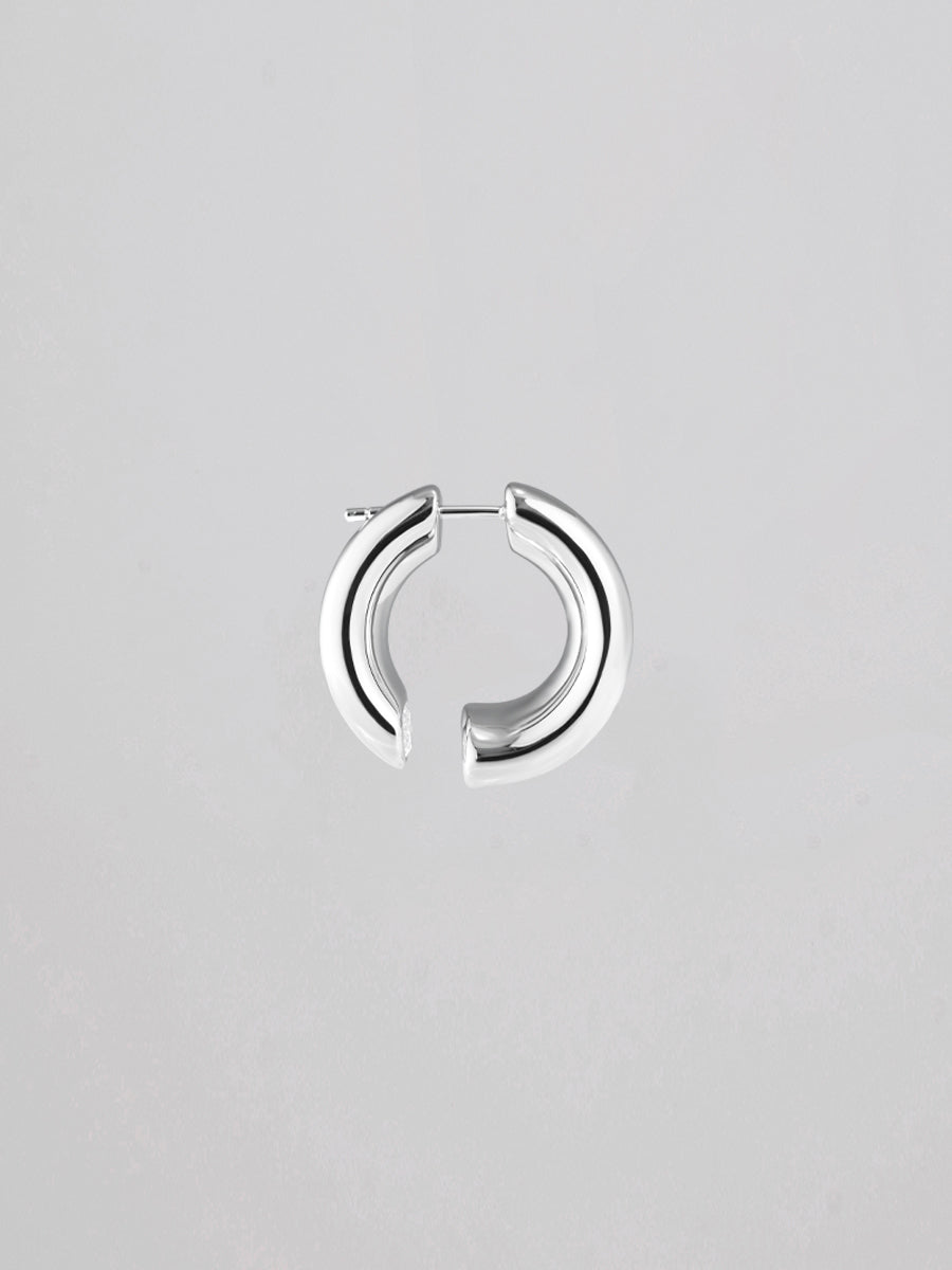 Eyelet Gemstone Sterling SIlver Earring