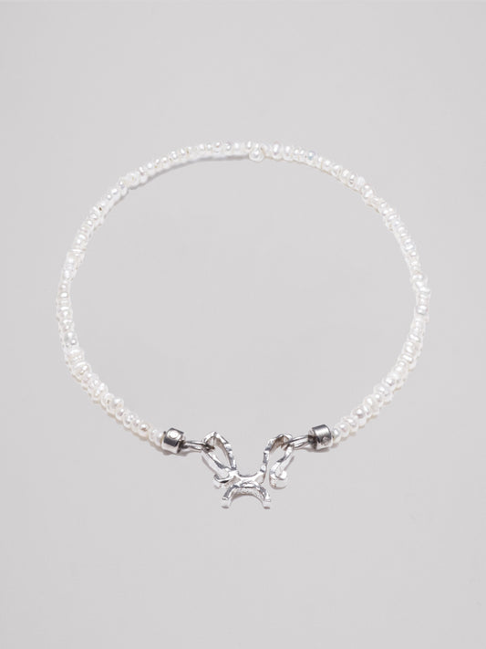 C/F Scissor Freshwater Rice Pearl Bracelet