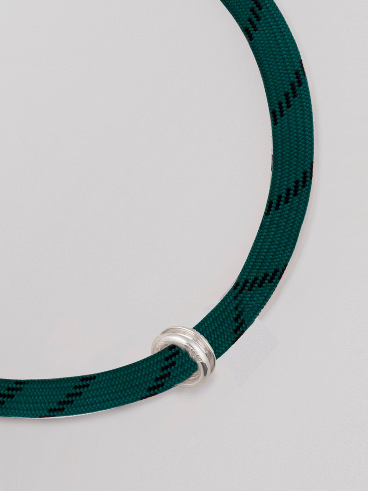 Shoelace Necklace - Forest Green