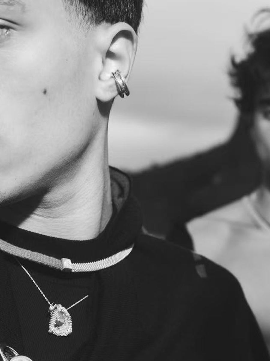 Hallmark Engraved Eyelet Ear Cuff - L