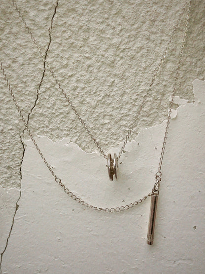 Sterling Silver Eyelet Necklace