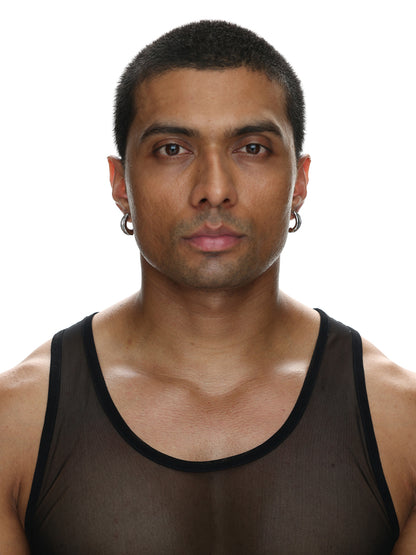 Eyelet Gemstone Sterling SIlver Earring