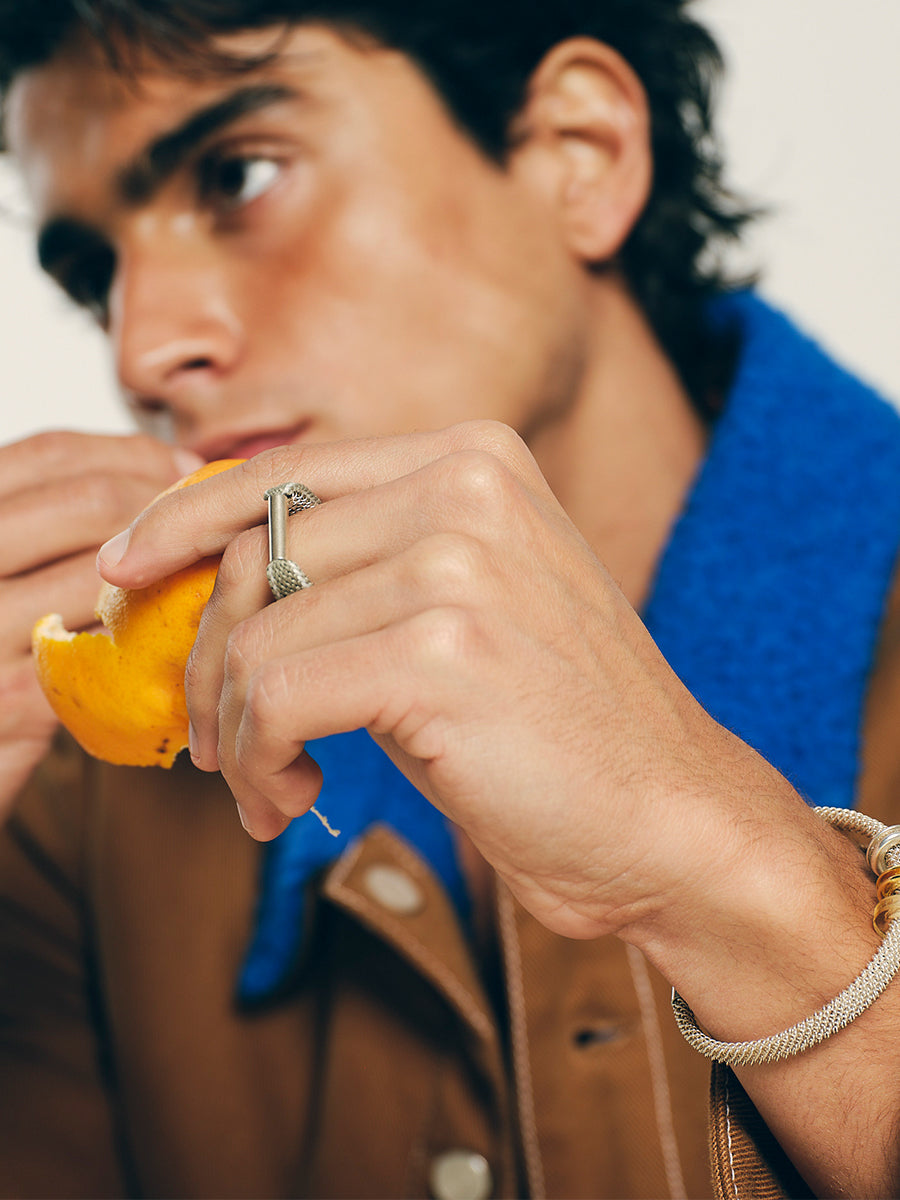 Hand-carved Crystal Grommet - Citrine