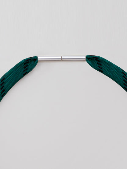 Shoelace Necklace - Forest Green