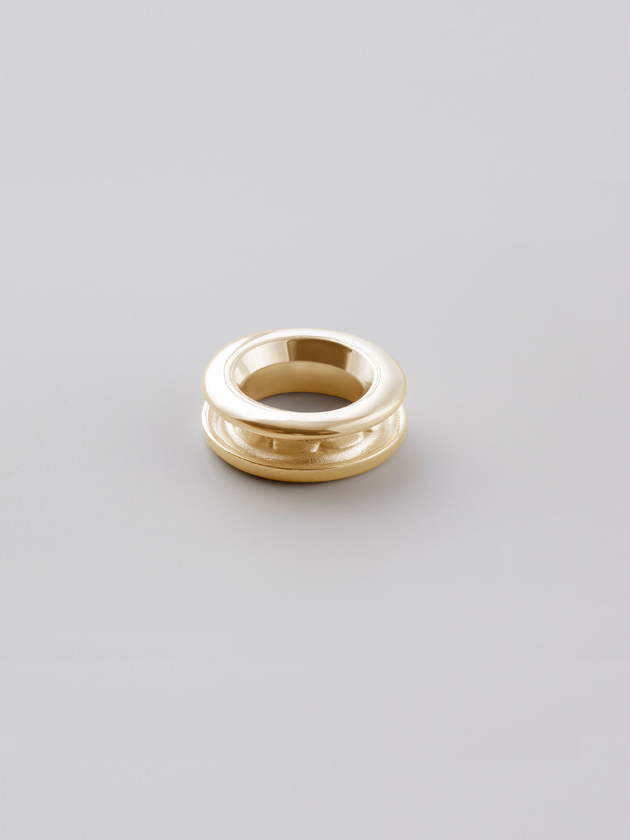 12mm Logo Engraved Grommet - GOLD