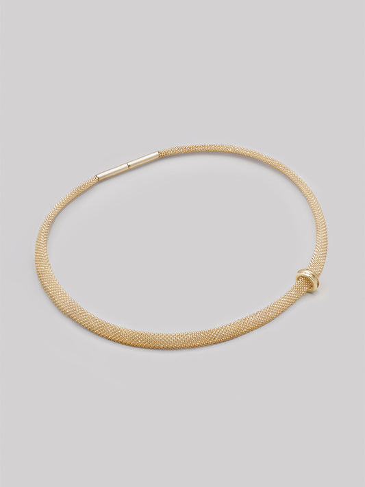 8mm Filigree Shoelace Choker - GOLD