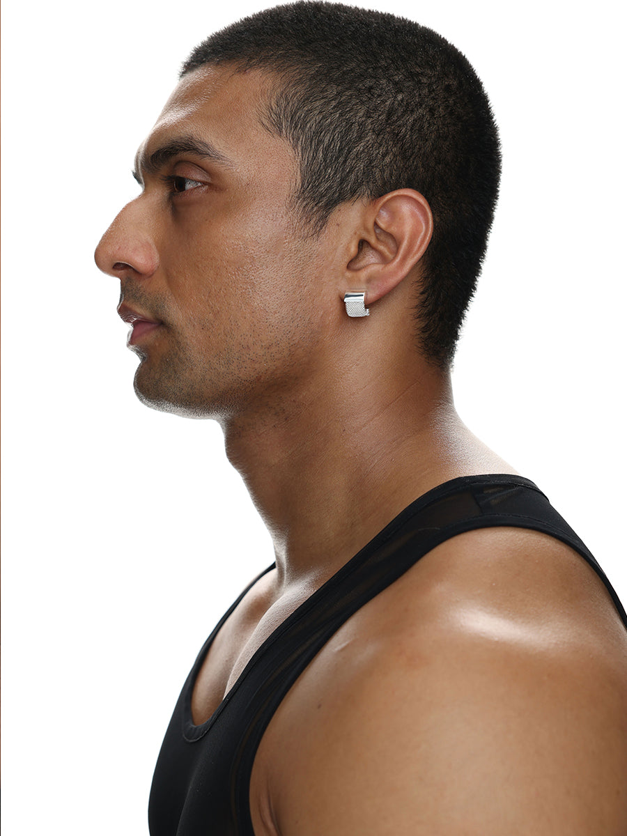 Arc Silver Filigree Earring