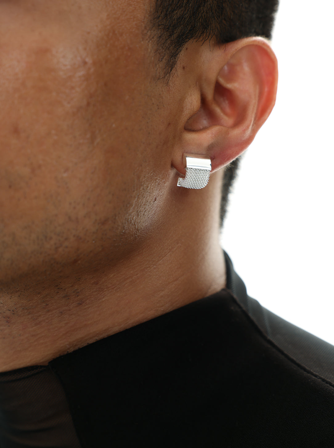 Arc Silver Filigree Earring