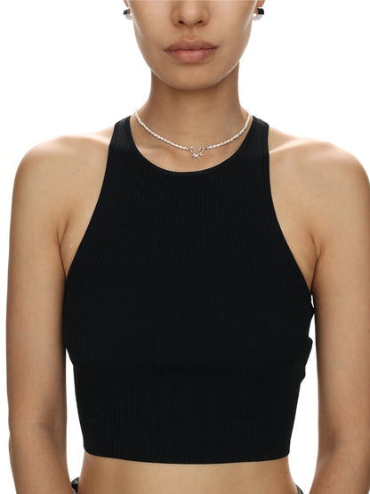 C/F Scissor Freshwater Rice Pearl Neckalce -S