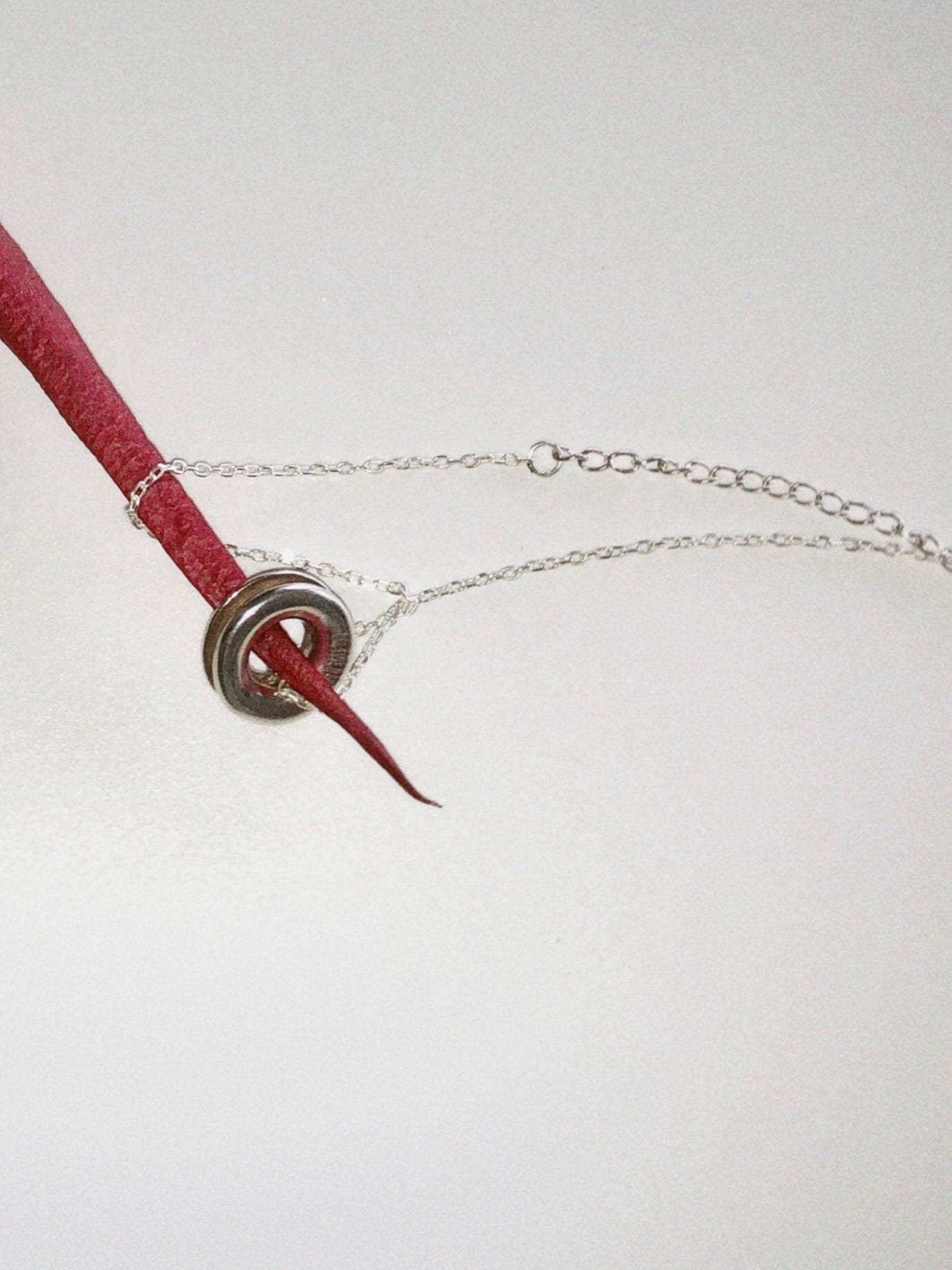 Sterling Silver Eyelet Necklace