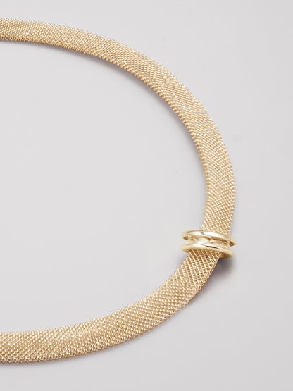 12mm Filigree Shoelace Choker - GOLD