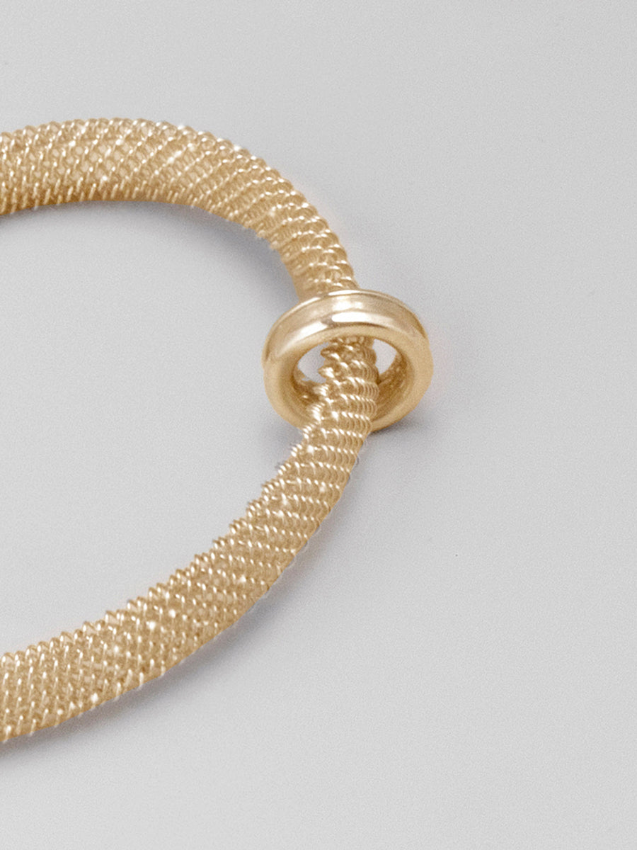 8mm Filigree Shoelace Bracelet - GOLD