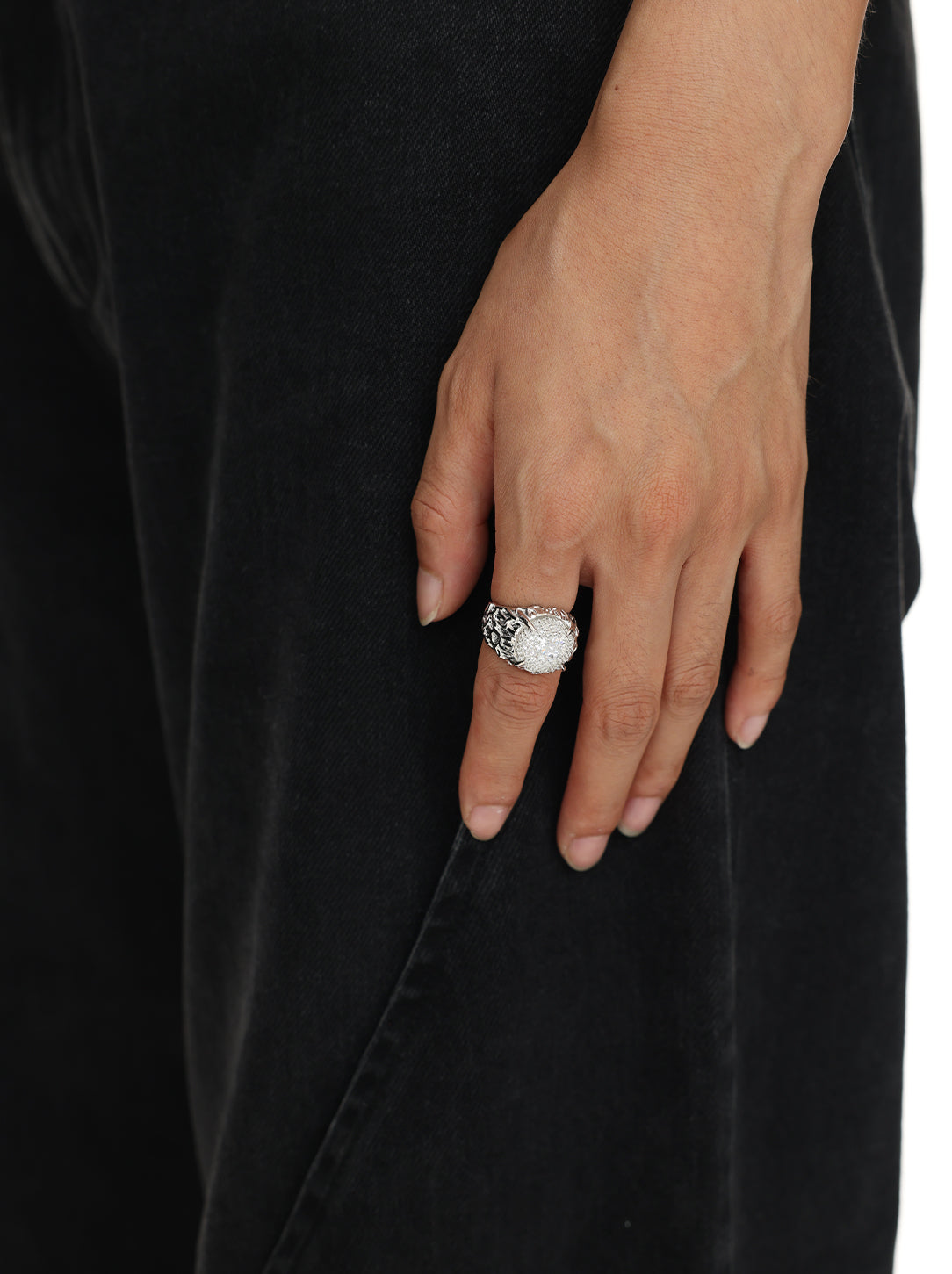 Filigree Gemstone Signet Ring