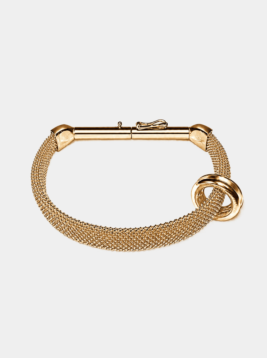8mm Filigree Shoelace Bracelet - GOLD