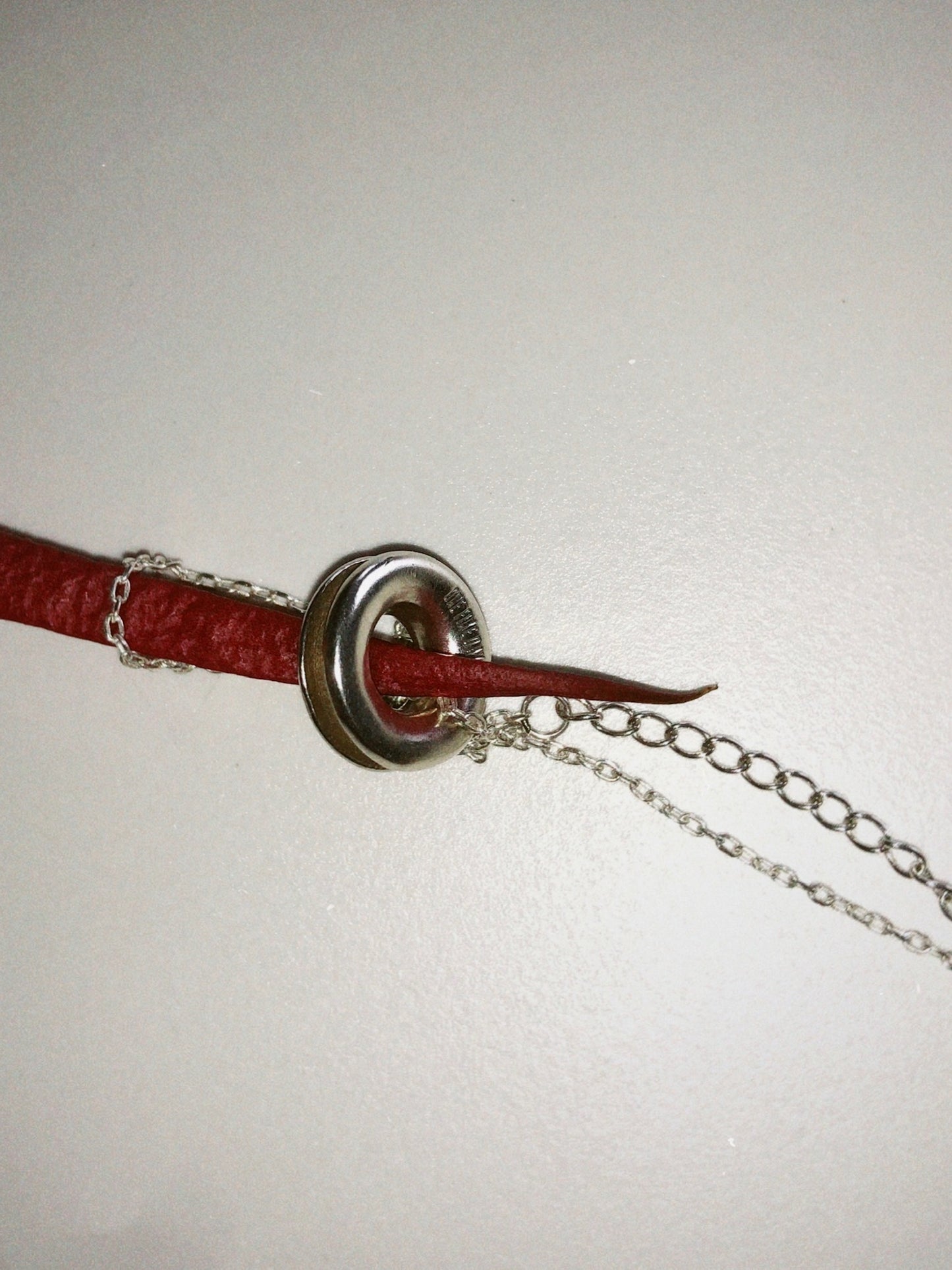 Sterling Silver Eyelet Necklace