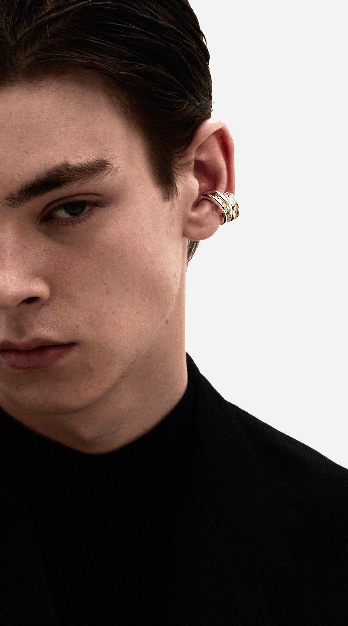 Campaign 03 — Look 11 grommet ear cuff