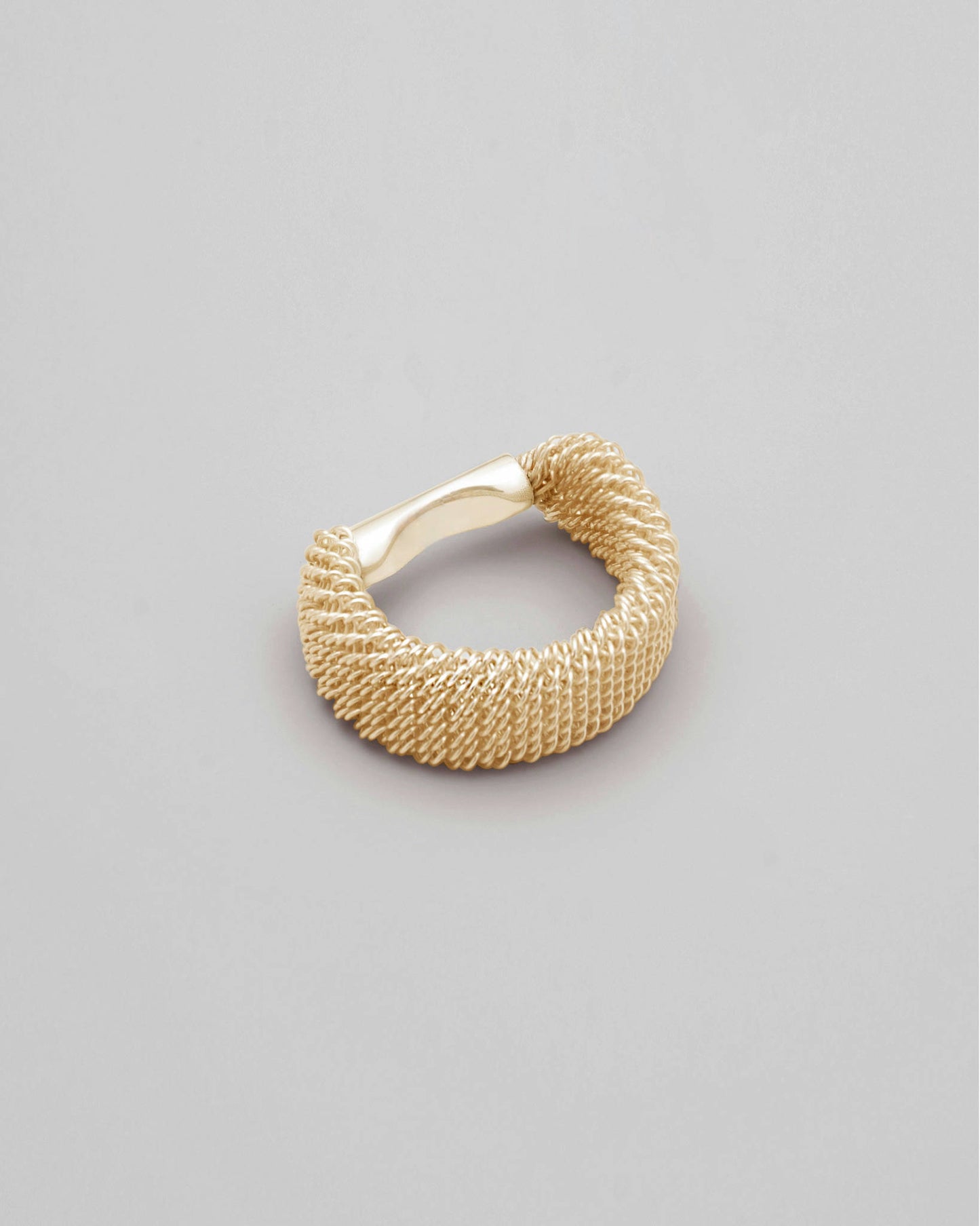 12mm Filigree Shoelace Ring - GOLD