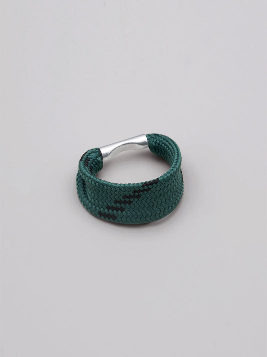 Shoelace Ring - Forest Green