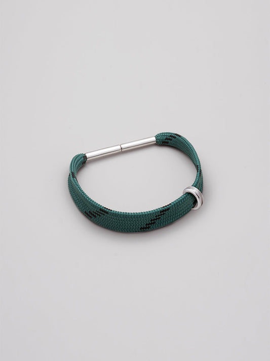 Shoelace Bracelet - Forest Green