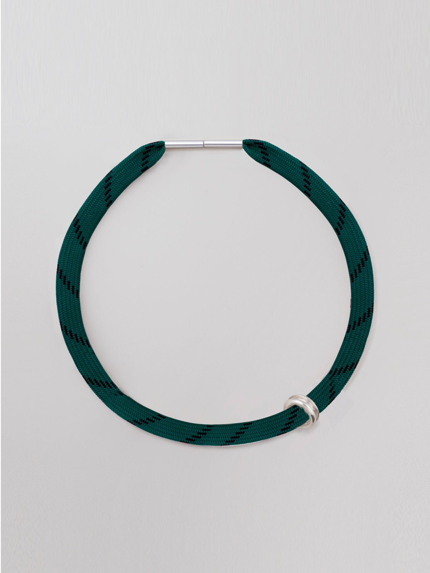 Shoelace Necklace - Forest Green