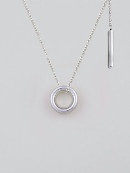 Sterling Silver Eyelet Necklace