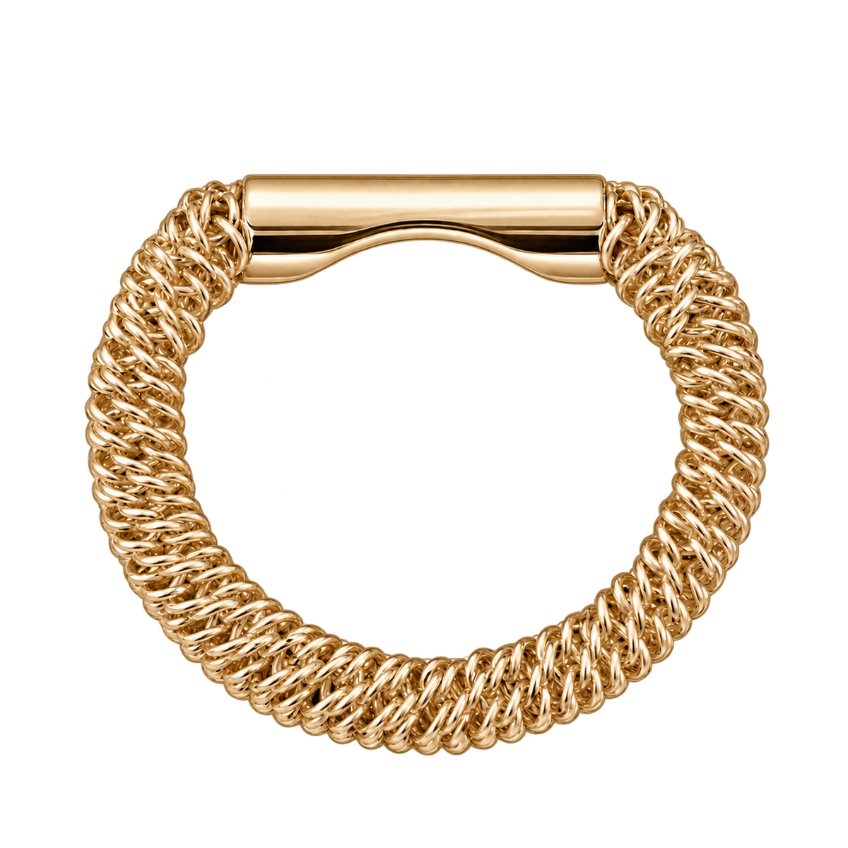 12mm Filigree Shoelace Ring - GOLD