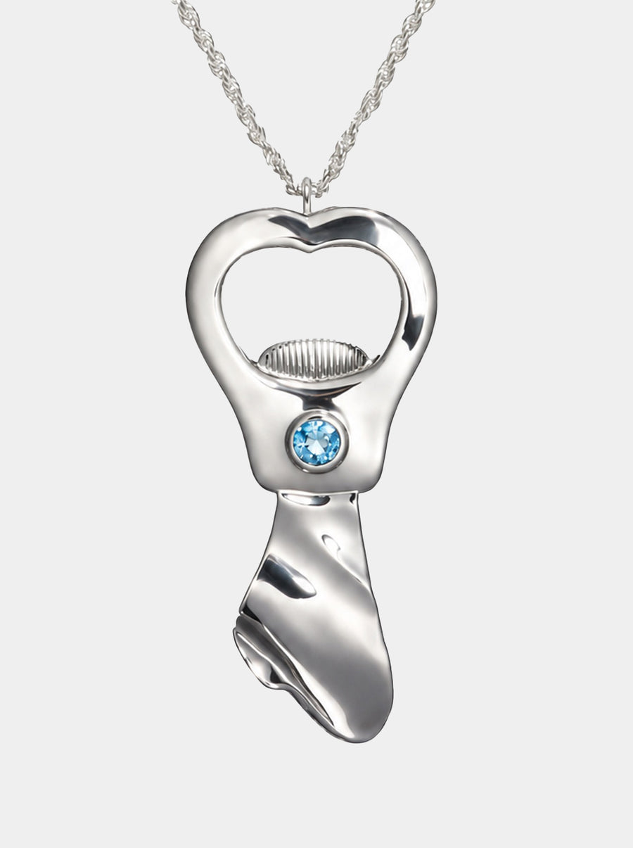 Beer Tab Bottle Opener Pendant Necklace
