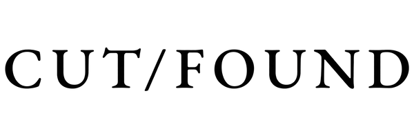 CUT/FOUND black wordmark with clean transparent edges