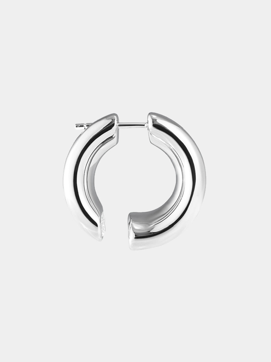 Grommet Gemstone Sterling Silver Earring