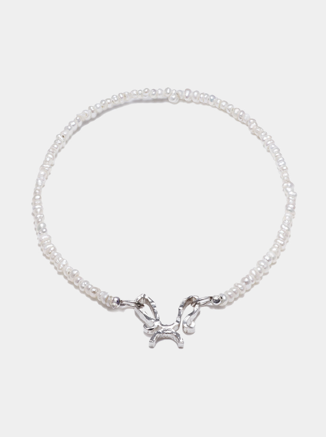 C/F Scissor Freshwater Rice Pearl Bracelet